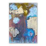 In Orbit by Shmutz Art, 2021 Original Abstract painting, mixed-media on canvas, beautiful colors of pastels